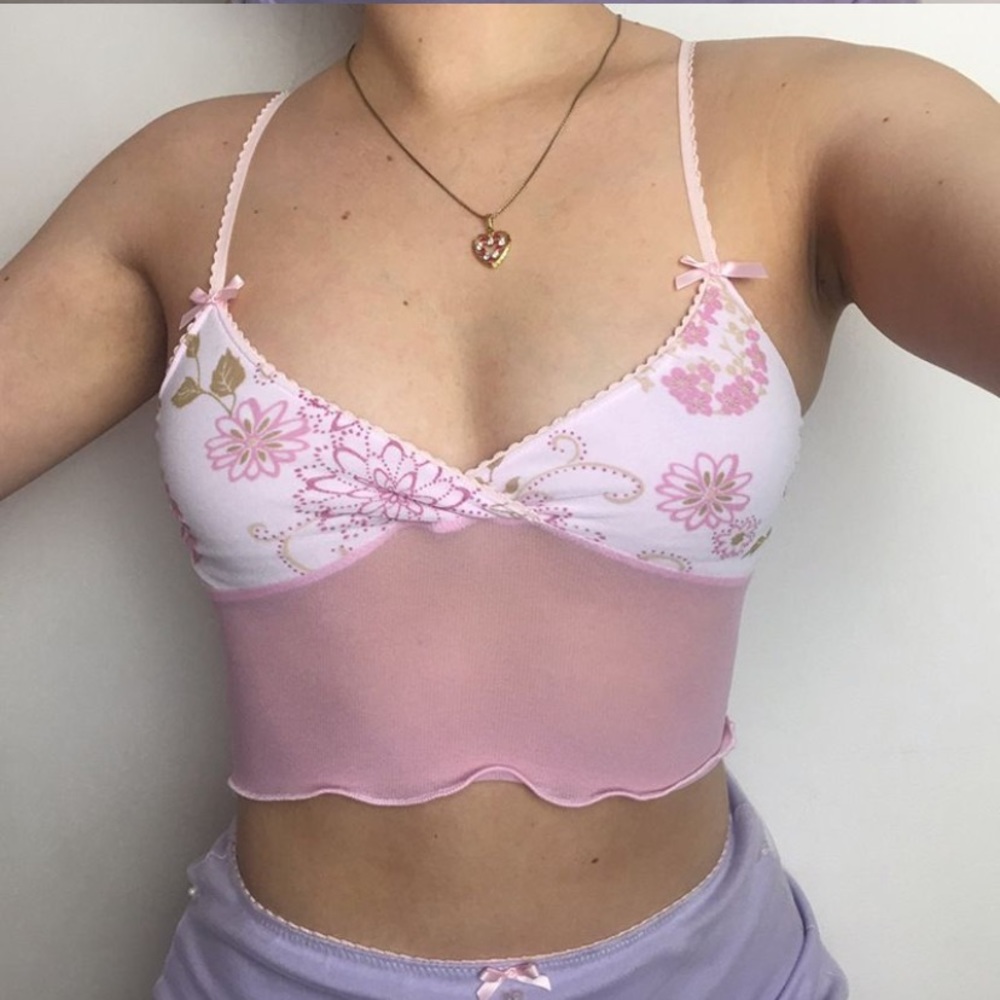 Yesstyle crop top pink size medium